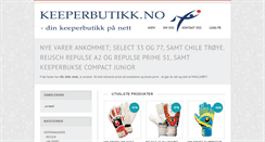 Desktop Screenshot of keeperbutikk.no